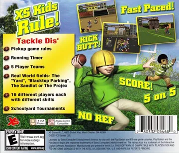 XS Junior League Football (US) box cover back